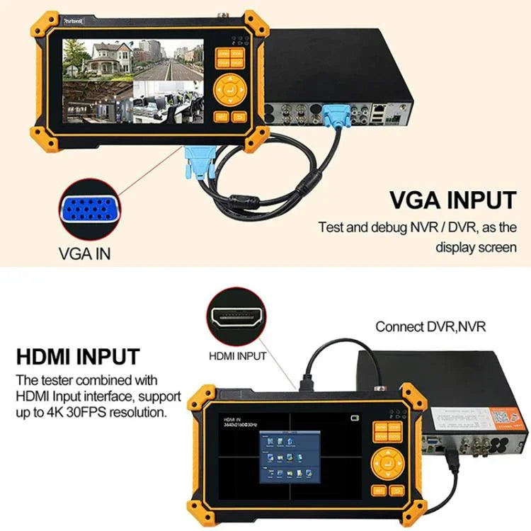 HD - 3100C 5 Inch Engineering Tool Video Surveillance Tester - Trustpick