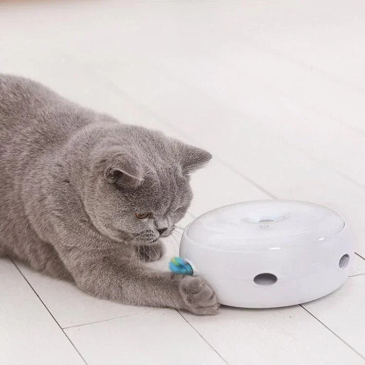 Intelligent Electric Funny Cat Stick Funny Cat Toy Electric Rotating Turntable Funny Cat Device - Trustpick