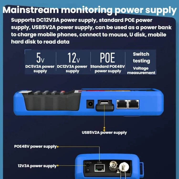 IPC9310Plus - N 4.5 Inch Engineering Tester Network Analog Coaxial Video Surveillance Tester - Trustpick