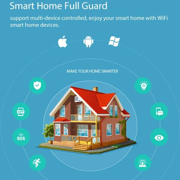 NEO NAS - AB02W WiFi USB Siren Alarm Sensor for Home Alarms Security - Trustpick
