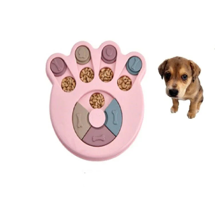 Pet Toy Dog Food Turntable Eating Puzzle Anti - Smashing Dog Bowl Supplies - Trustpick