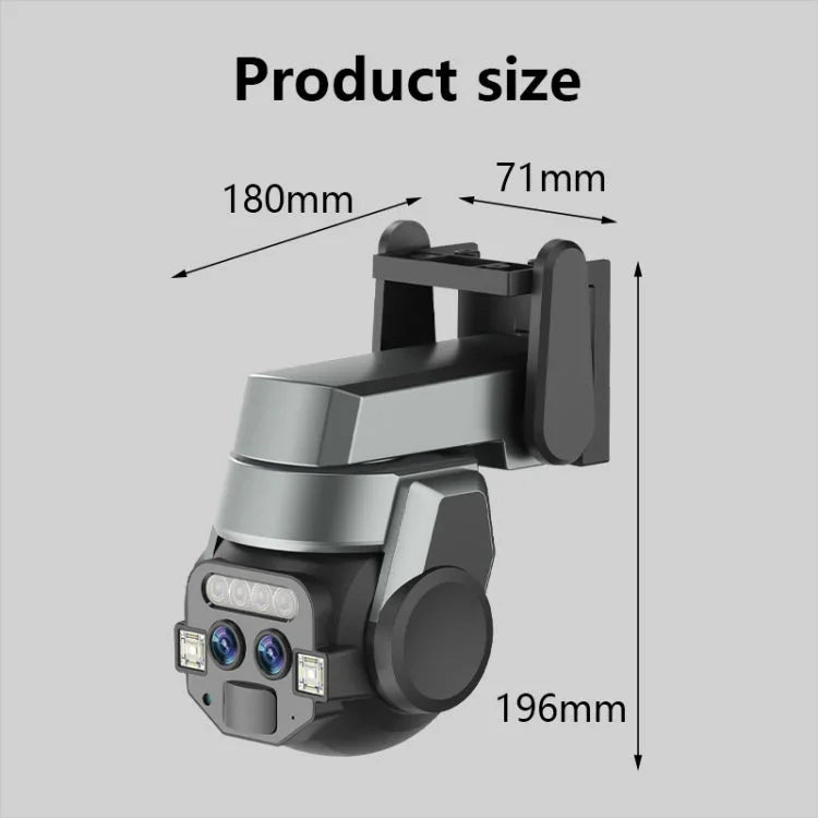 Q820 6MP 10X Binocular Zoom Dual Light Source Outdoor IP67 Waterproof WiFi Camera - Trustpick