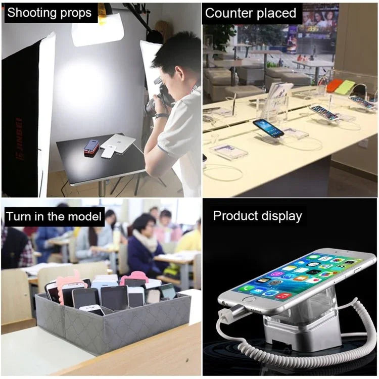 S10 Burglar Display Holder / Anti - theft Display Stand with Remote Control for iPhone / iPod with 8 - Pin Port - Trustpick