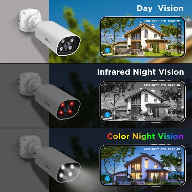 SriHome NVS008 - AHD006 2MP HD 4 - CH XVR NVR Camera Network Video Recorder Kit - Trustpick